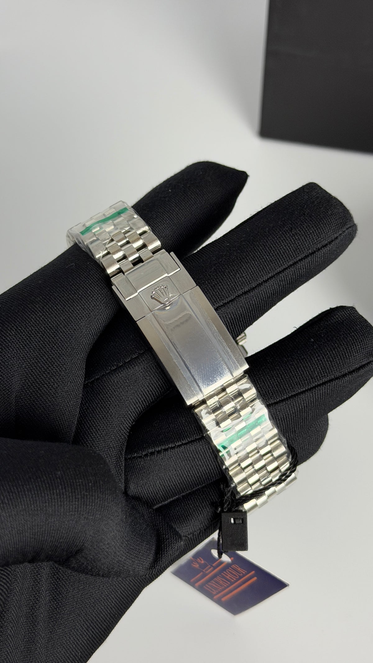 Silver With Black Dial.