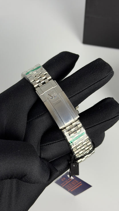 Silver With Black Dial.