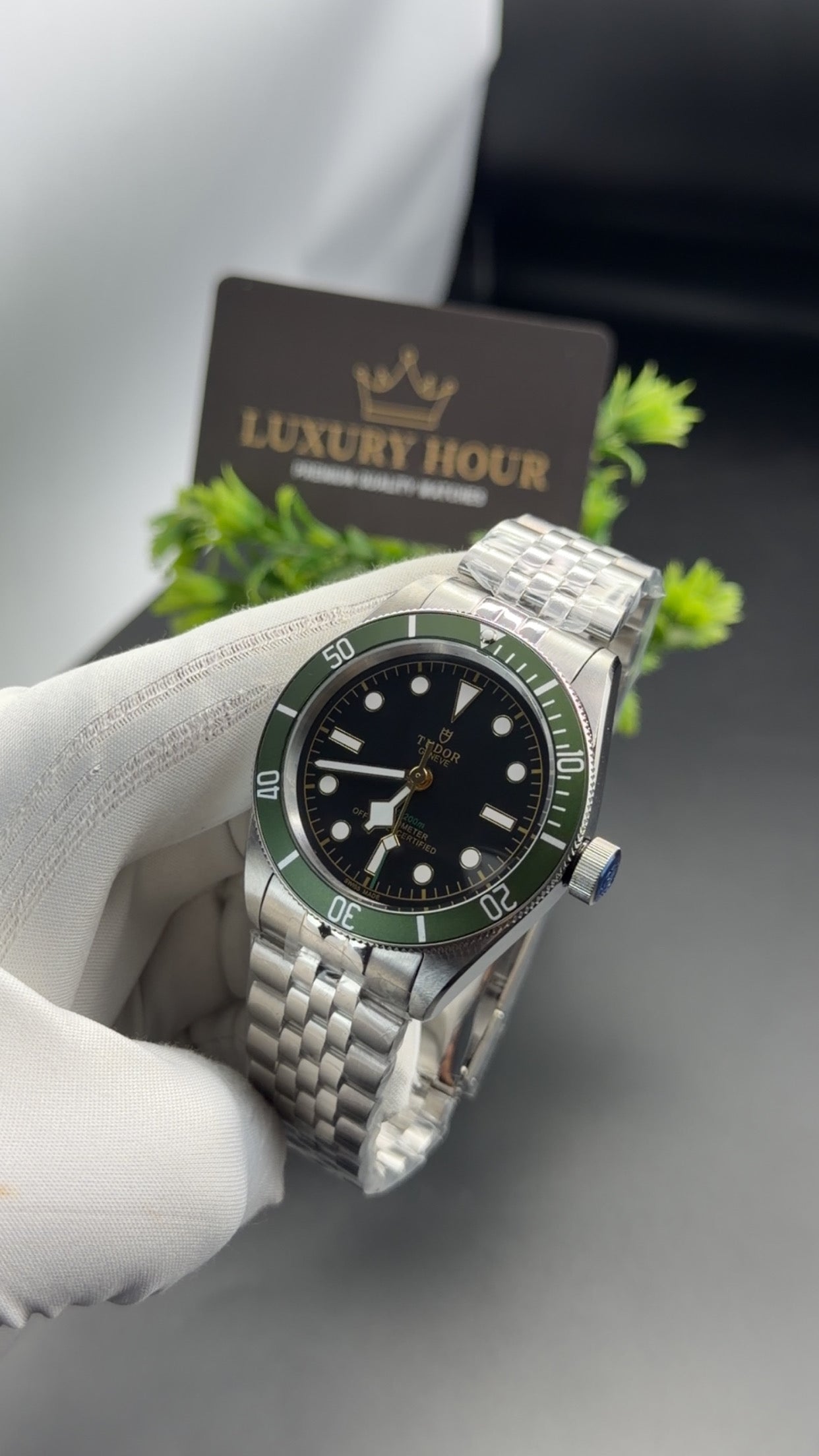 Silver with Black dial🔥