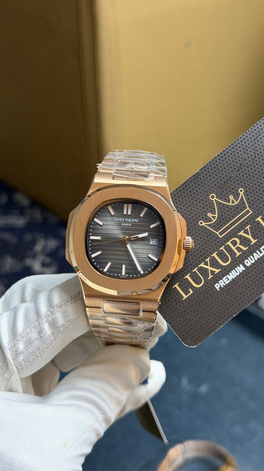 Rose Gold with Grey Dial.
