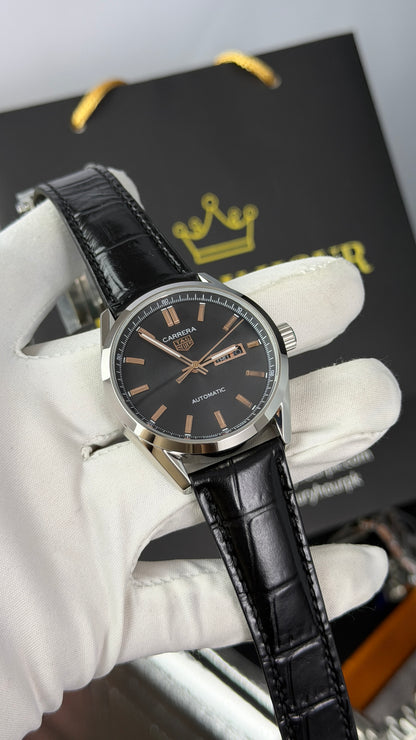 Silver with Black Dial.