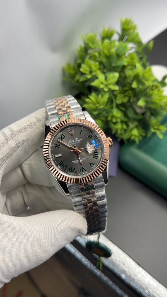 Rose Gold two tone with Grey dial🔥