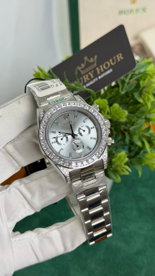 Silver with Ice Blue Dial🔥
