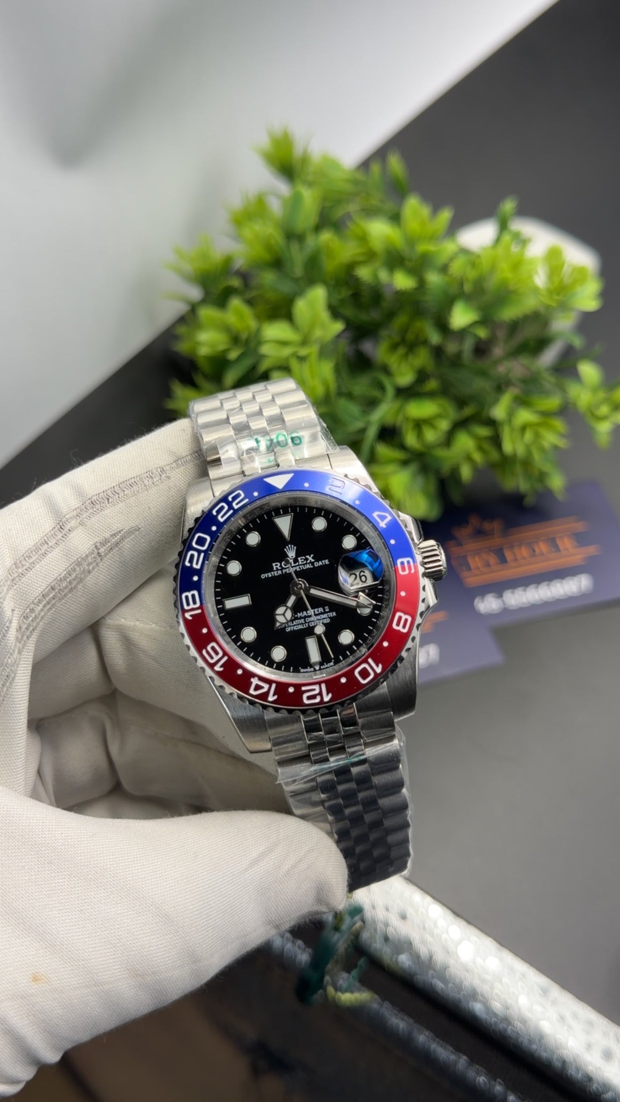 Silver with Black dial🔥