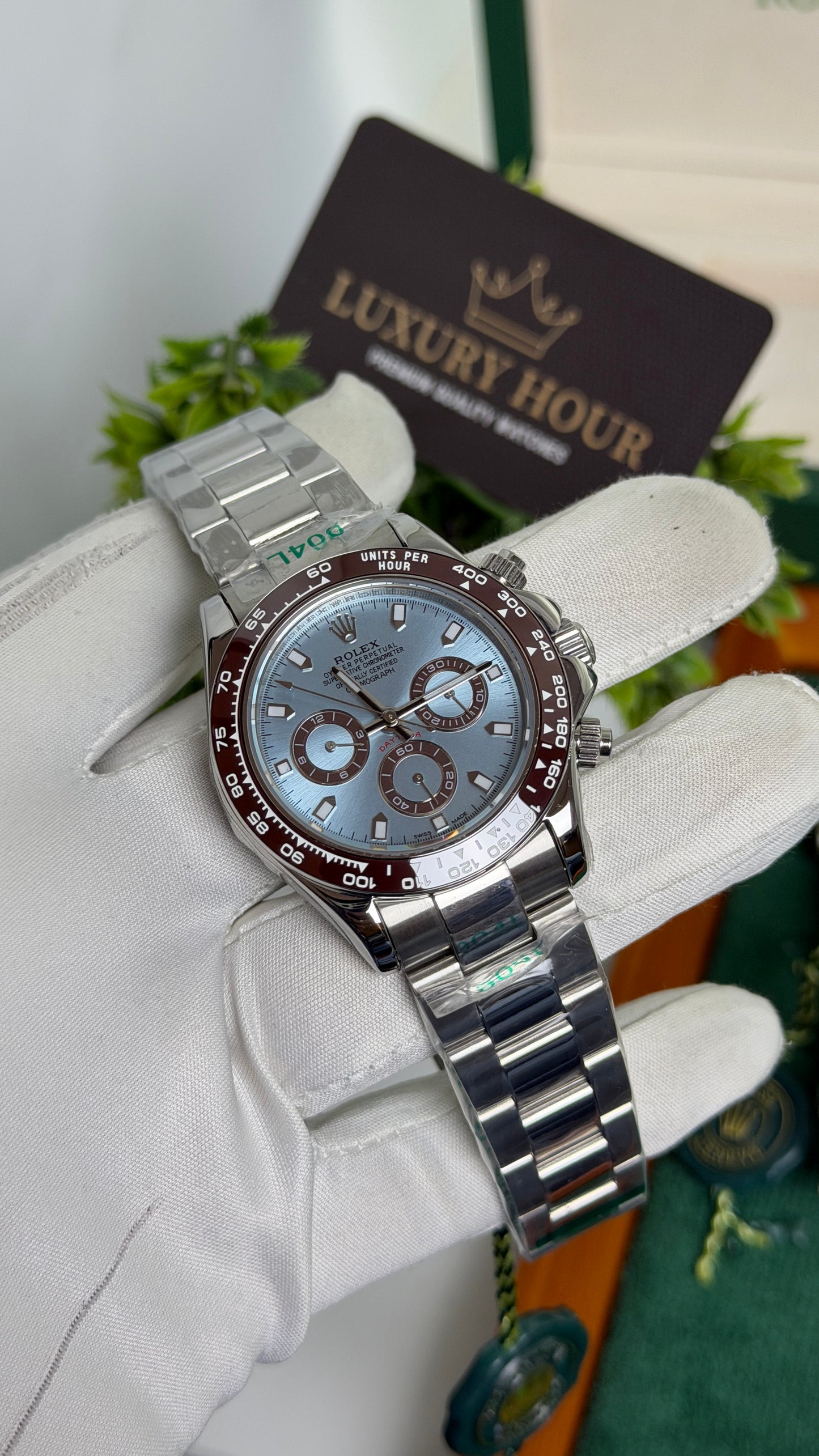 Silver with Sky Blue Dial🔥
