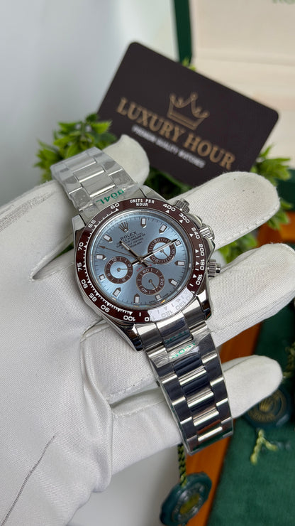 Silver with Sky Blue Dial🔥