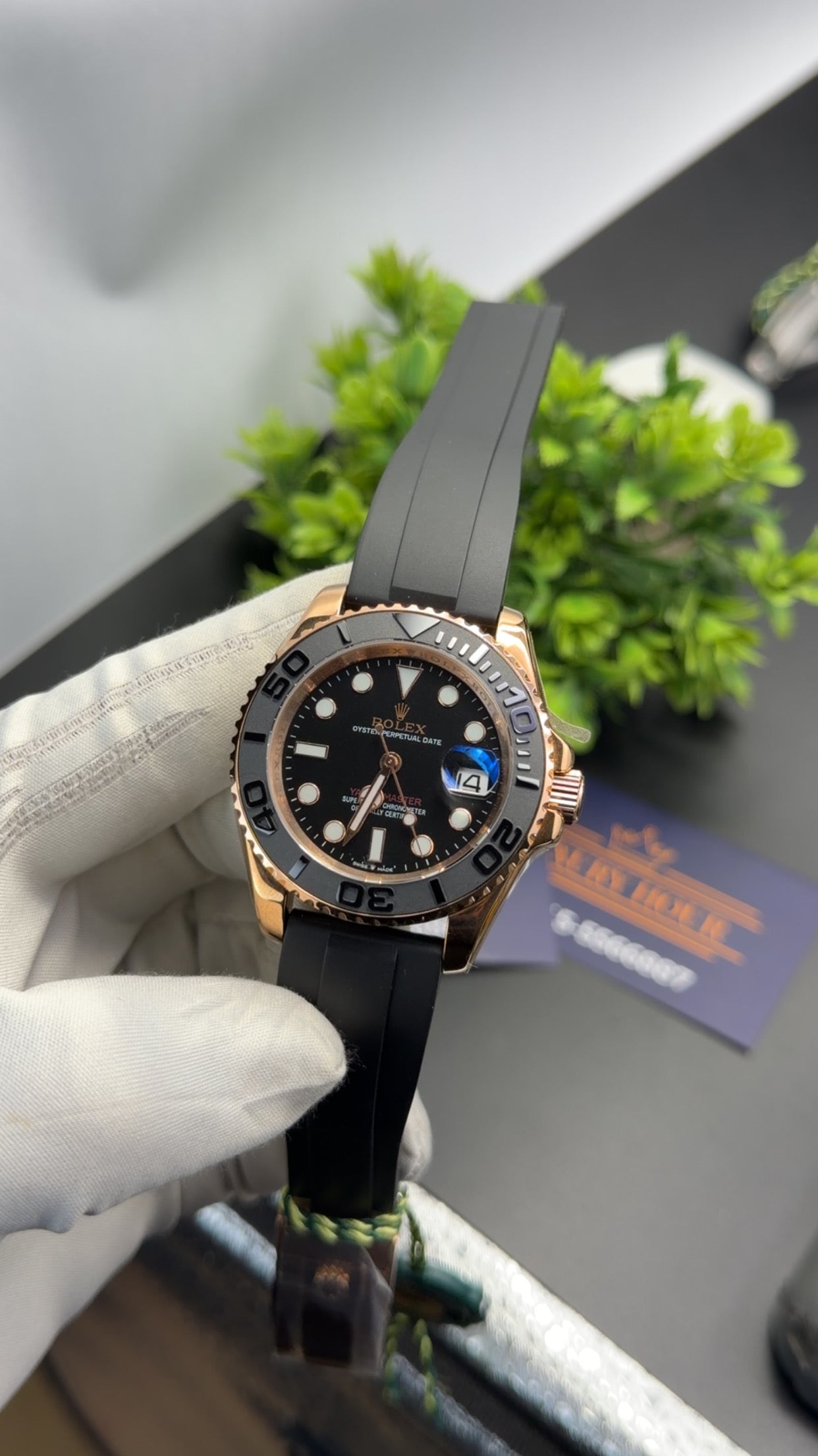 Rose Gold with Black dial🔥