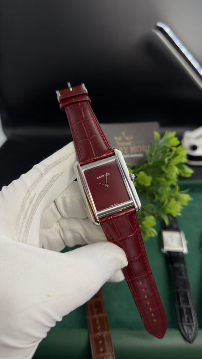 Silver with Maroon Dial (M NO:183)