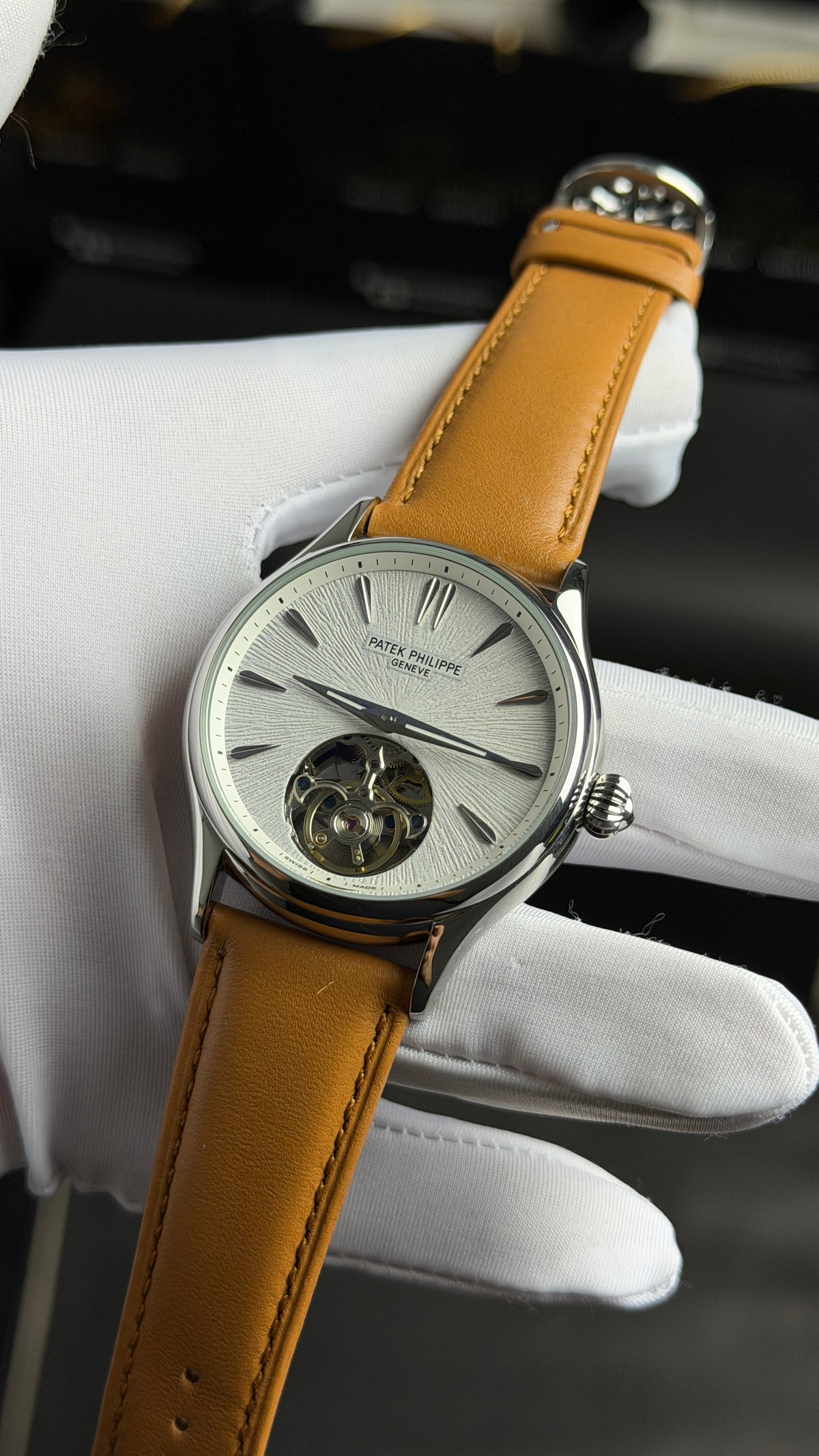 Silver with White Dial.