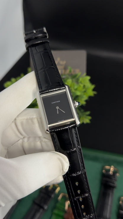 Silver with Black Dial (M No:183)—36 mm