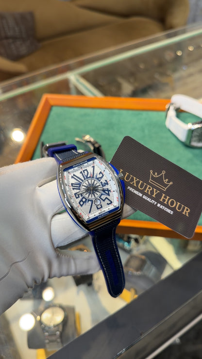 Silver with White Dial.