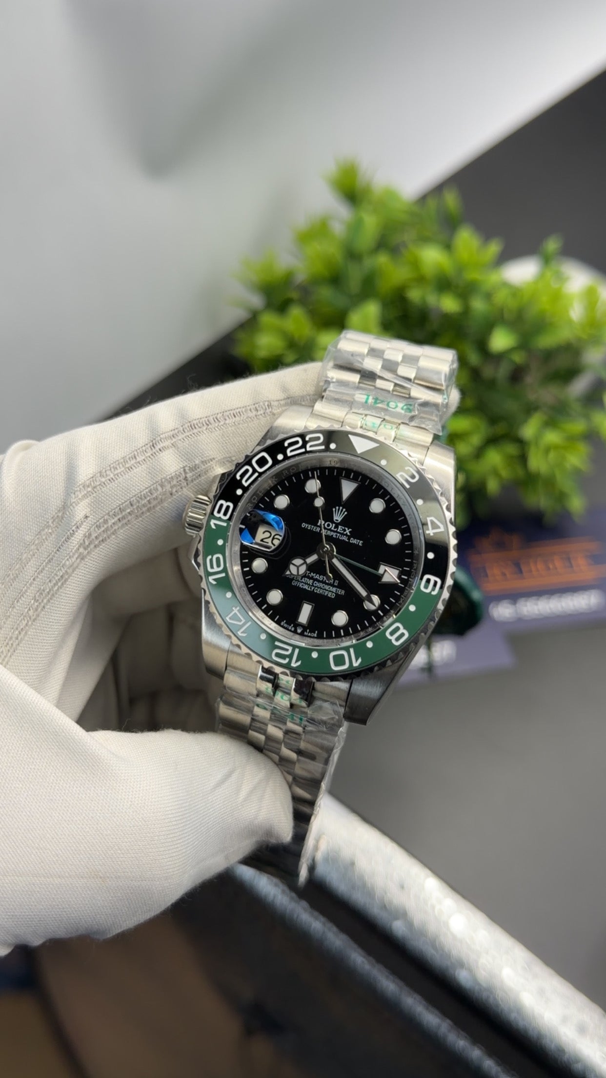 Silver with black dial 🔥