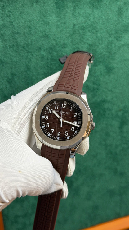 Silver with Chocolate Dial.