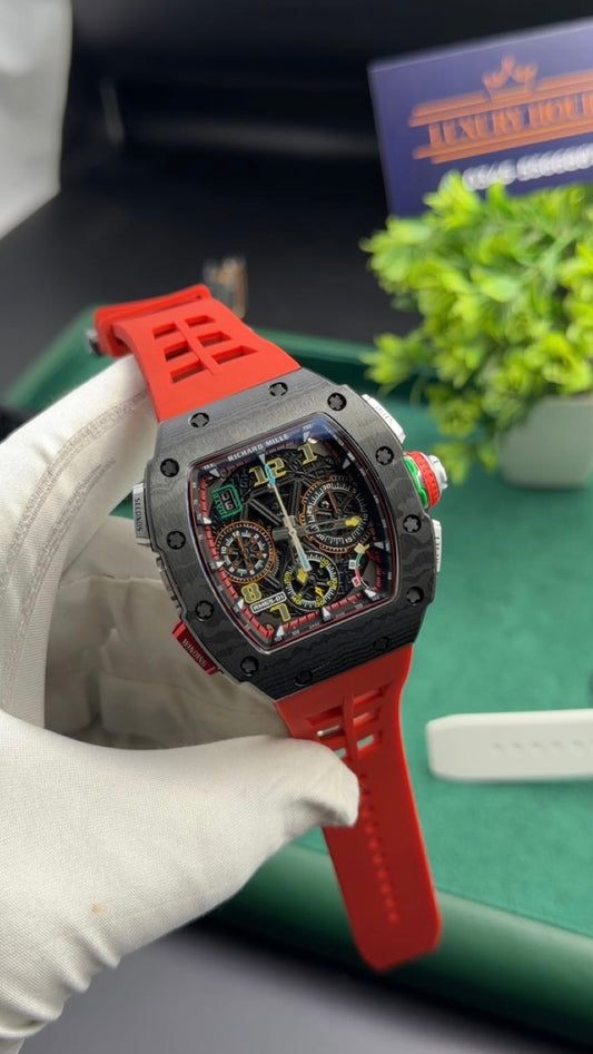 RM Master grade 😍 ( black case with red strap )