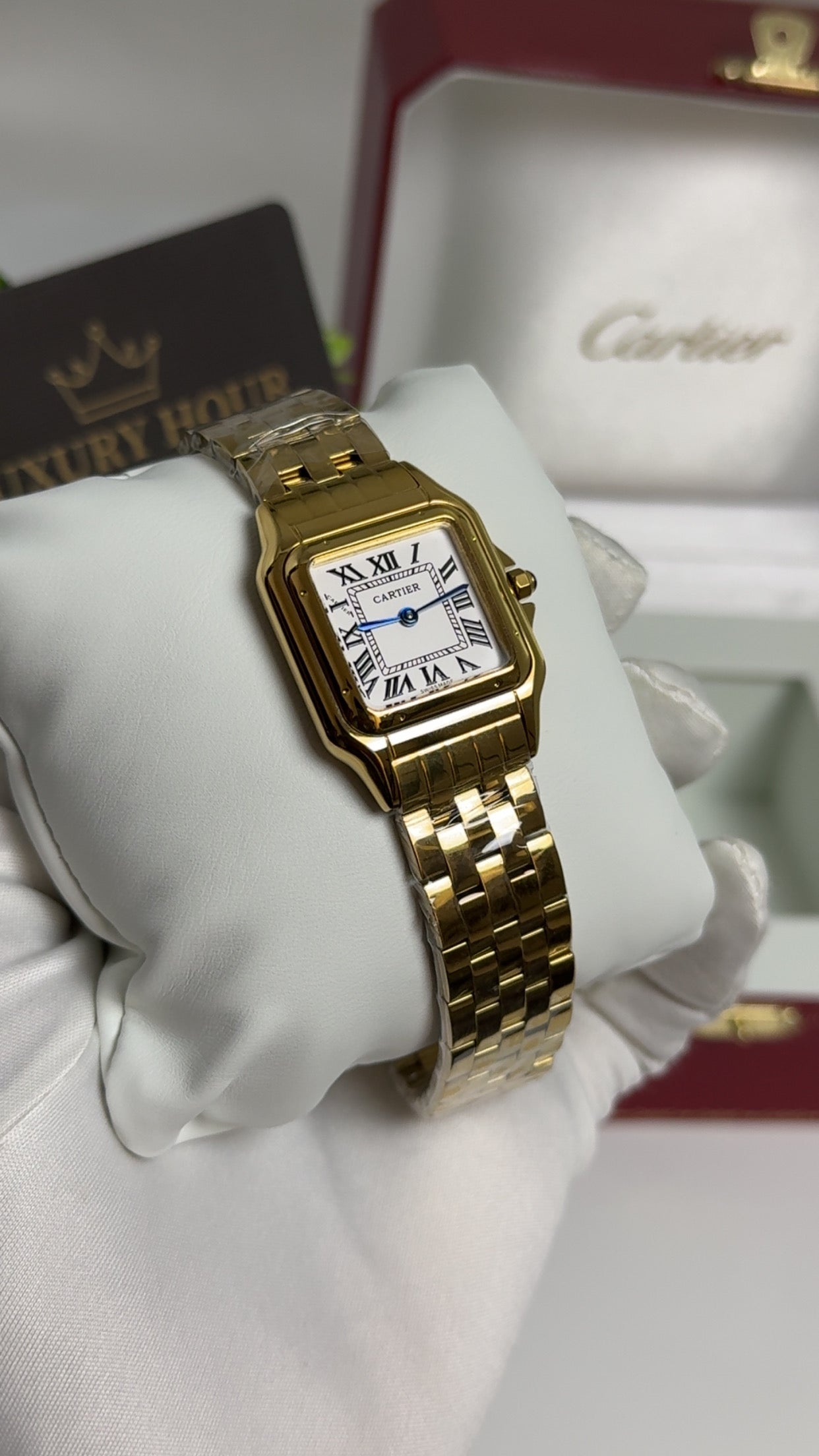 Yellow Gold with White Dial.