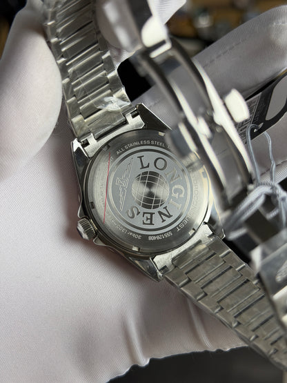 Silver with Green Dial.