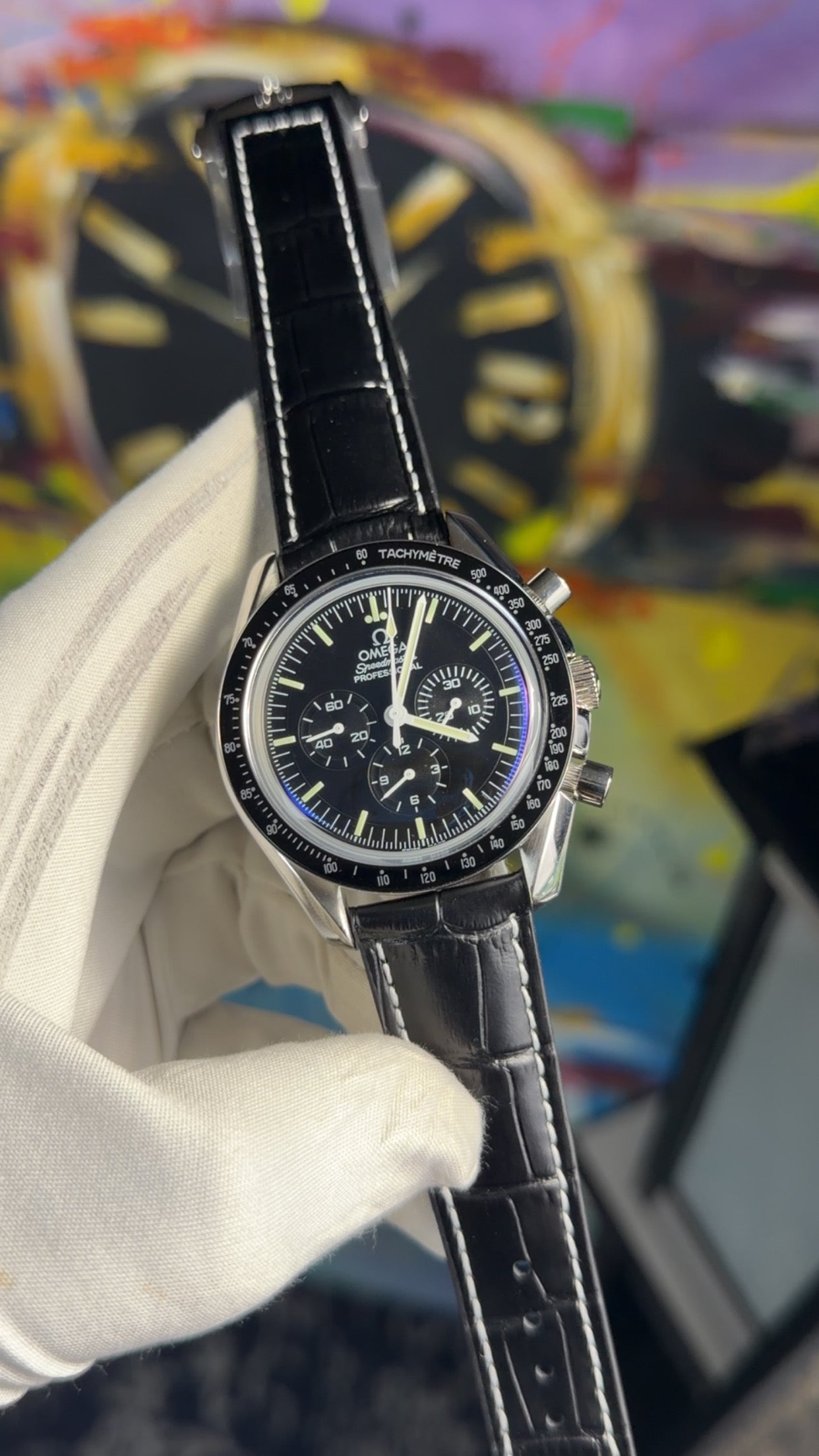 Silver with black dial🔥