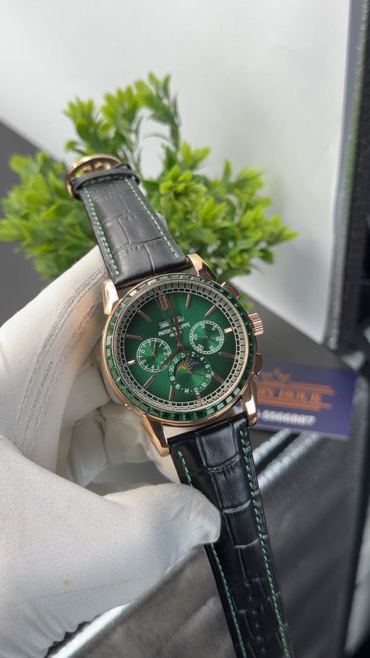 Rose Gold with green dial🔥