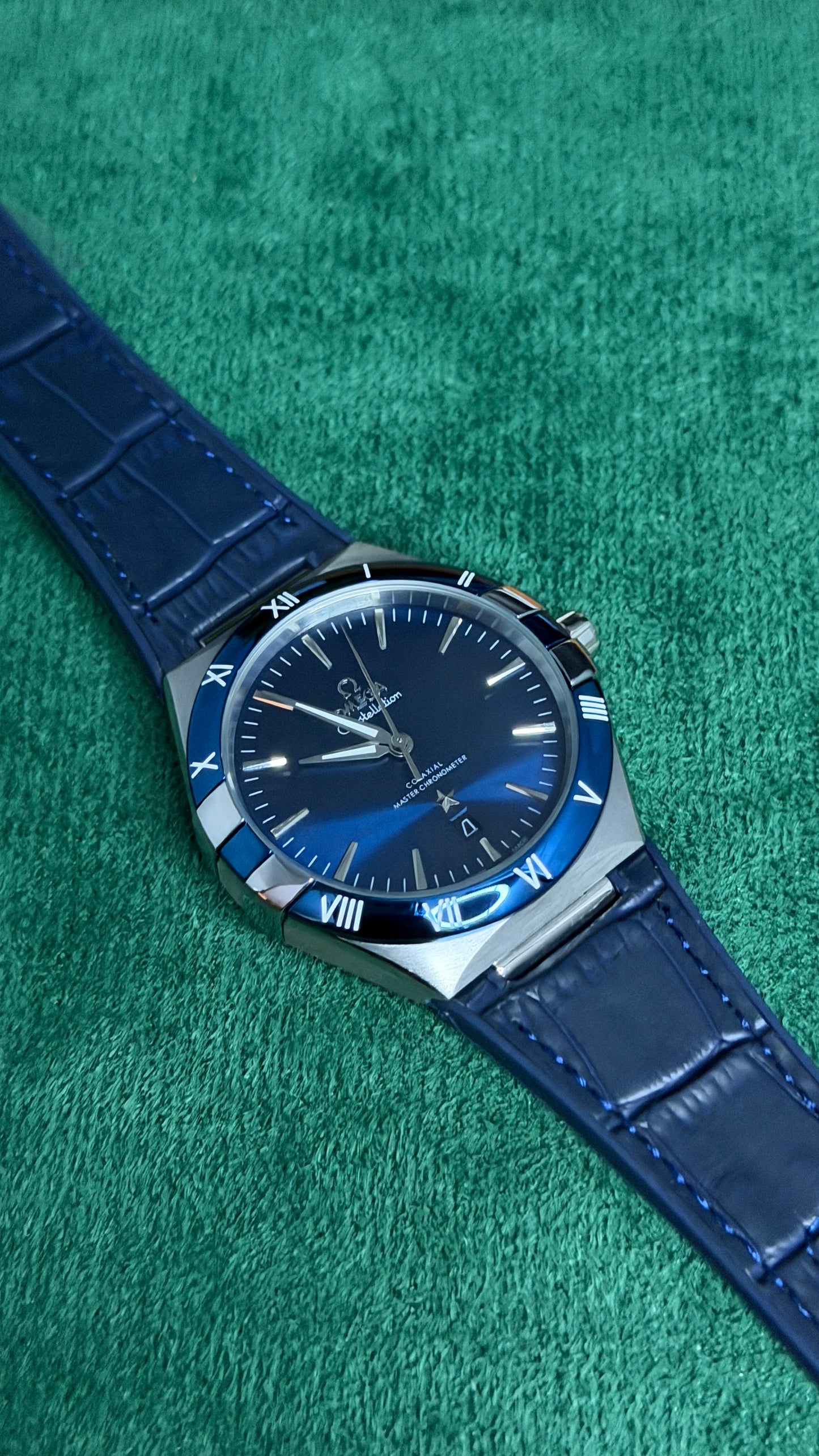 Silver with Blue Dial (M NO:136)