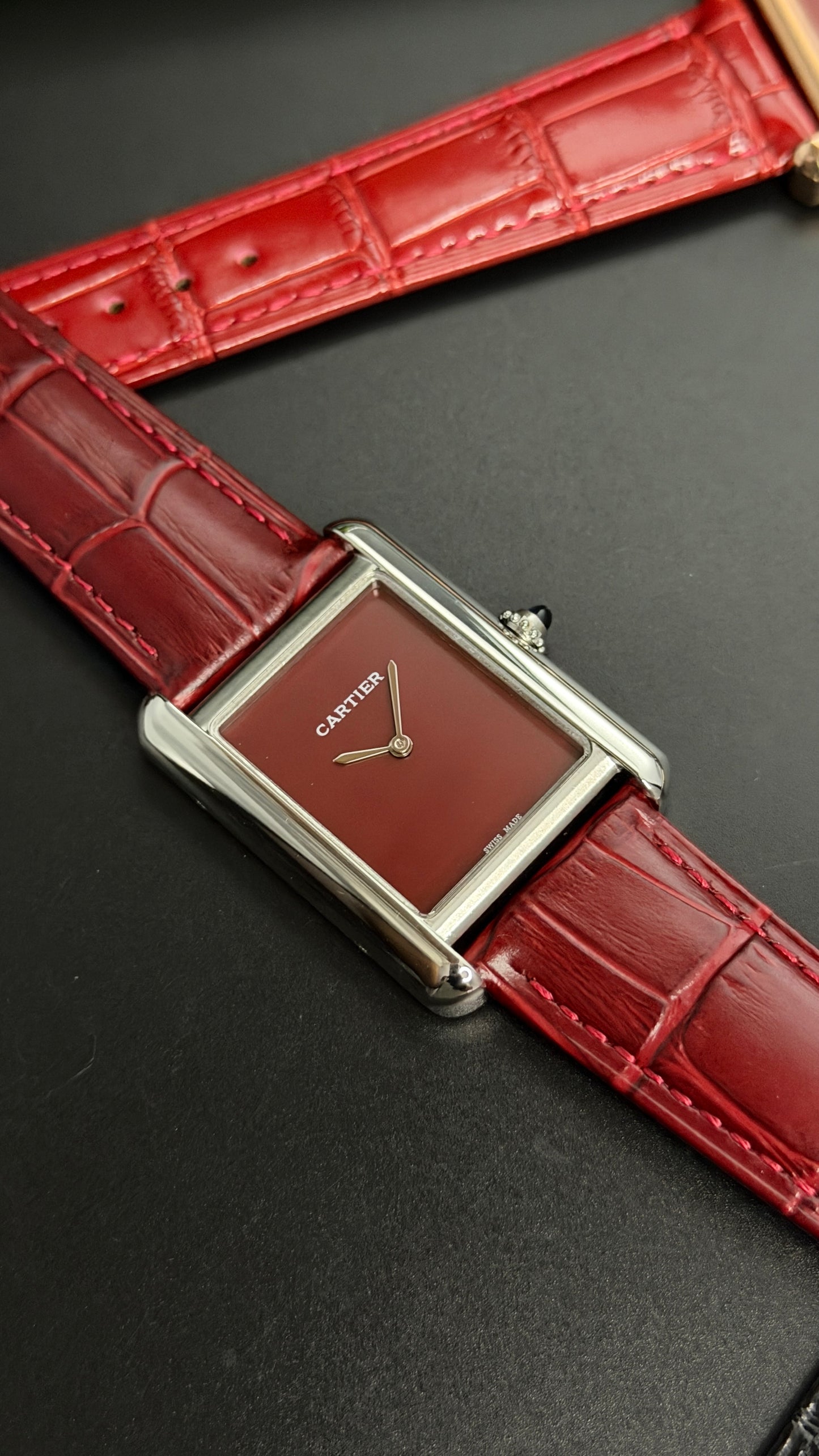 Silver with Maroon Dial (M NO:183)