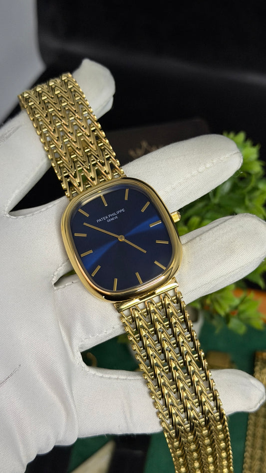Yellow Gold with Blue Dial (M NO:201)
