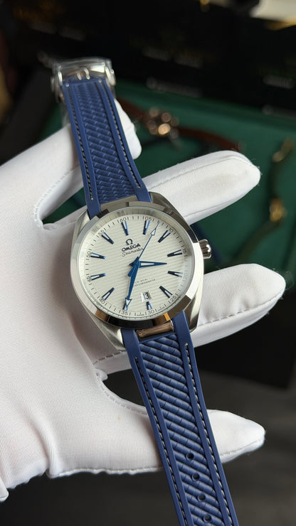 Silver with White Dial.