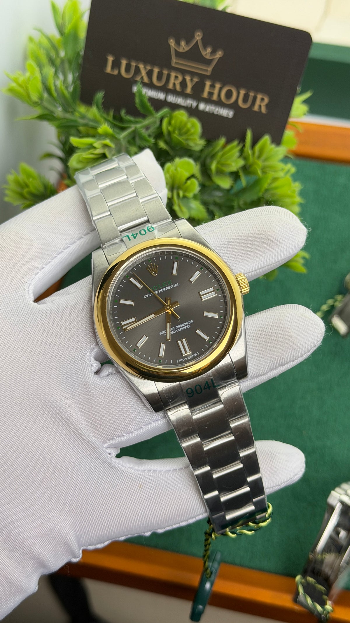 Silver with Grey Dial.