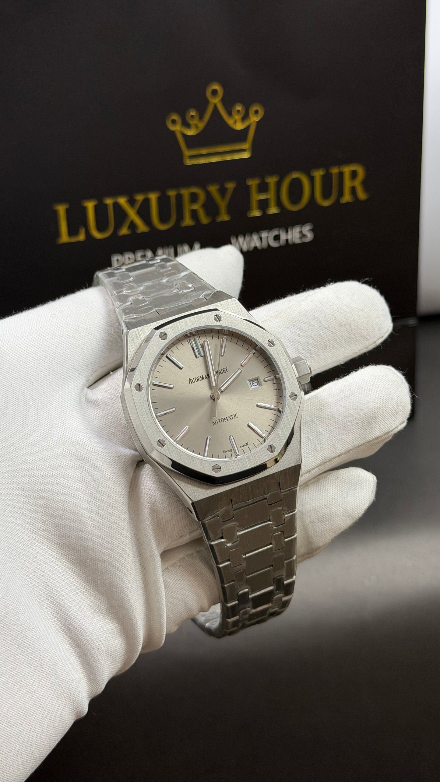 Silver with Grey Dial.