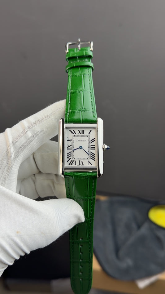 Silver with green strap🔥