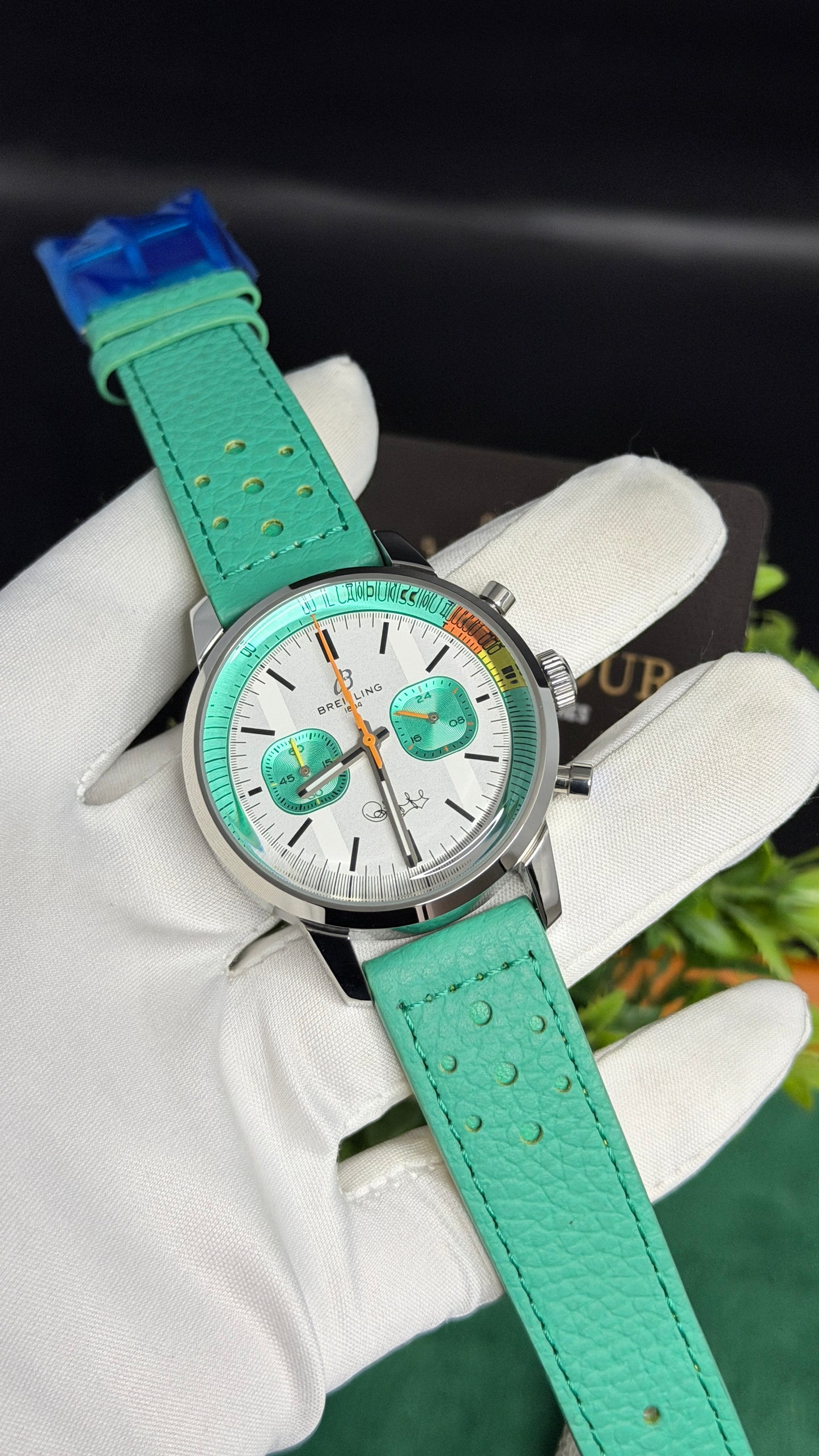 Silver with White Dial