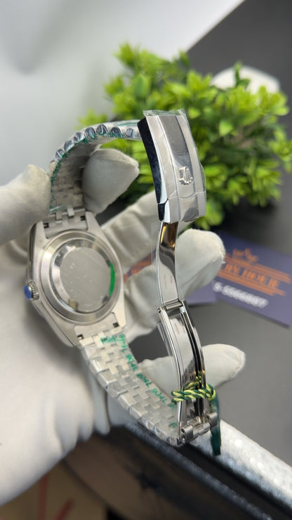 Silver with Green dial🔥