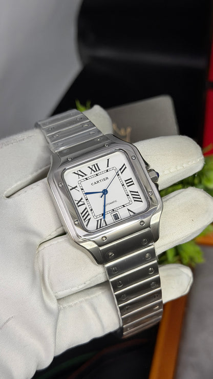 Silver with White Dial🔥