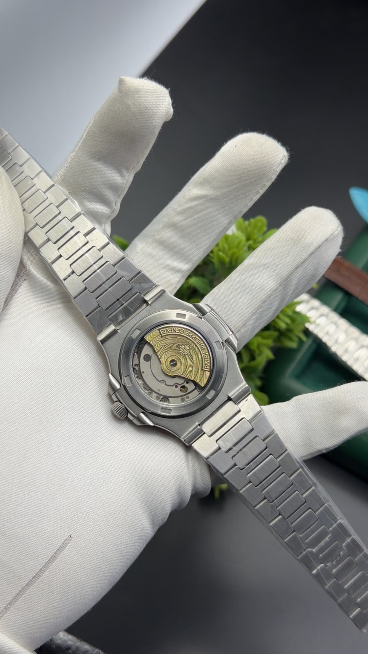 Silver with black dial🔥