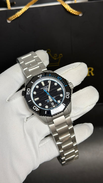 Silver with Black Dial.