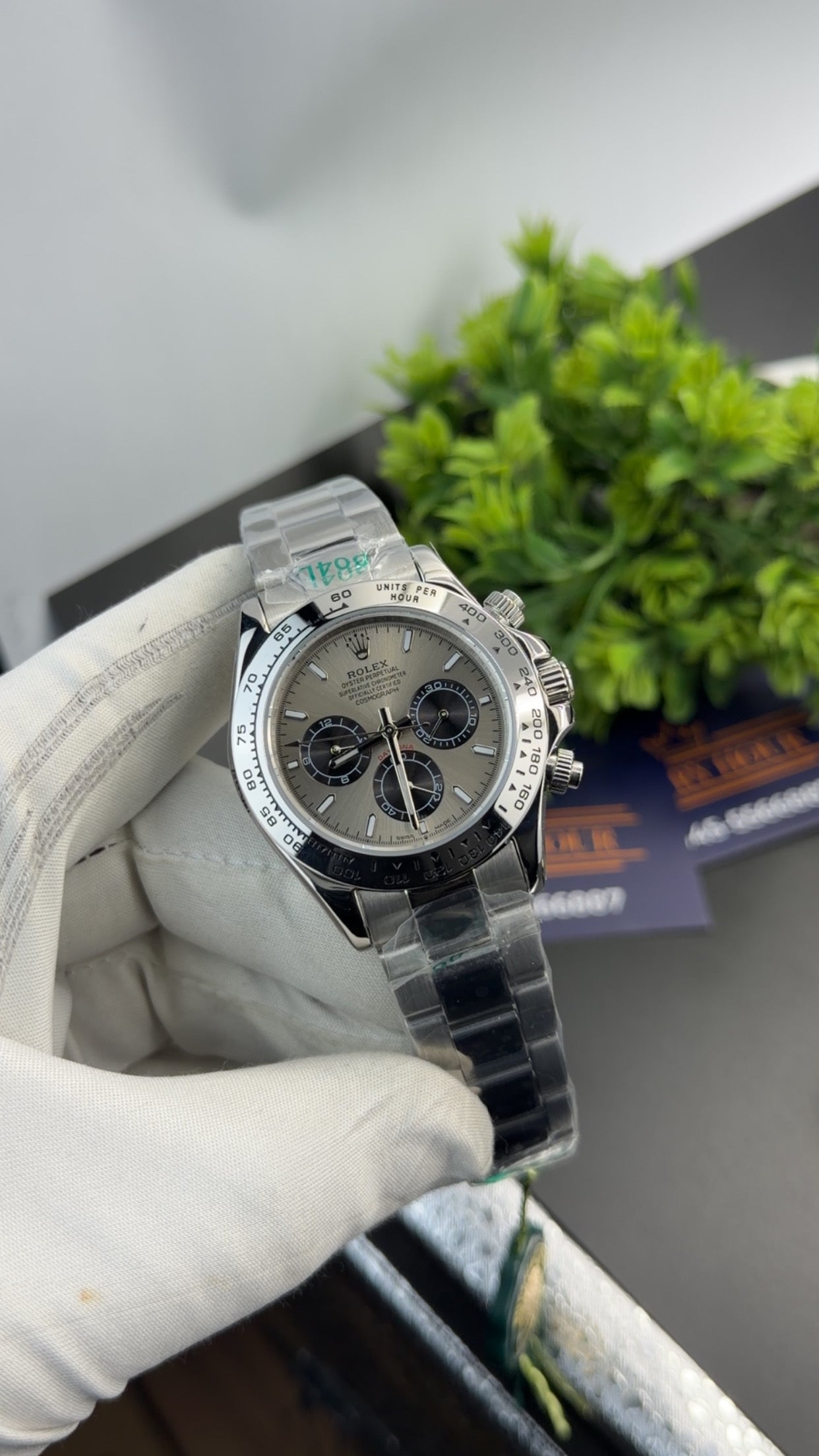 Silver with white dial 🔥