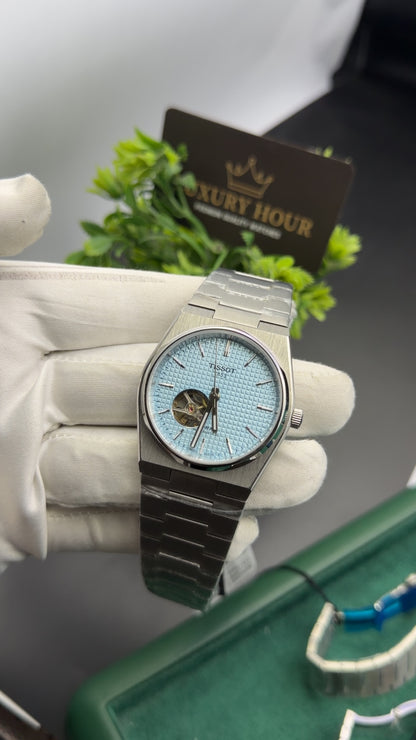 Silver with Sky Blue Dial🔥