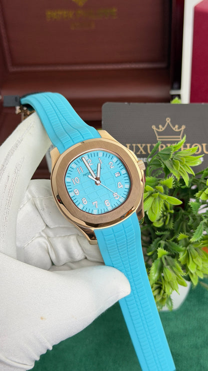 Rose Gold with Tiffany Dial.