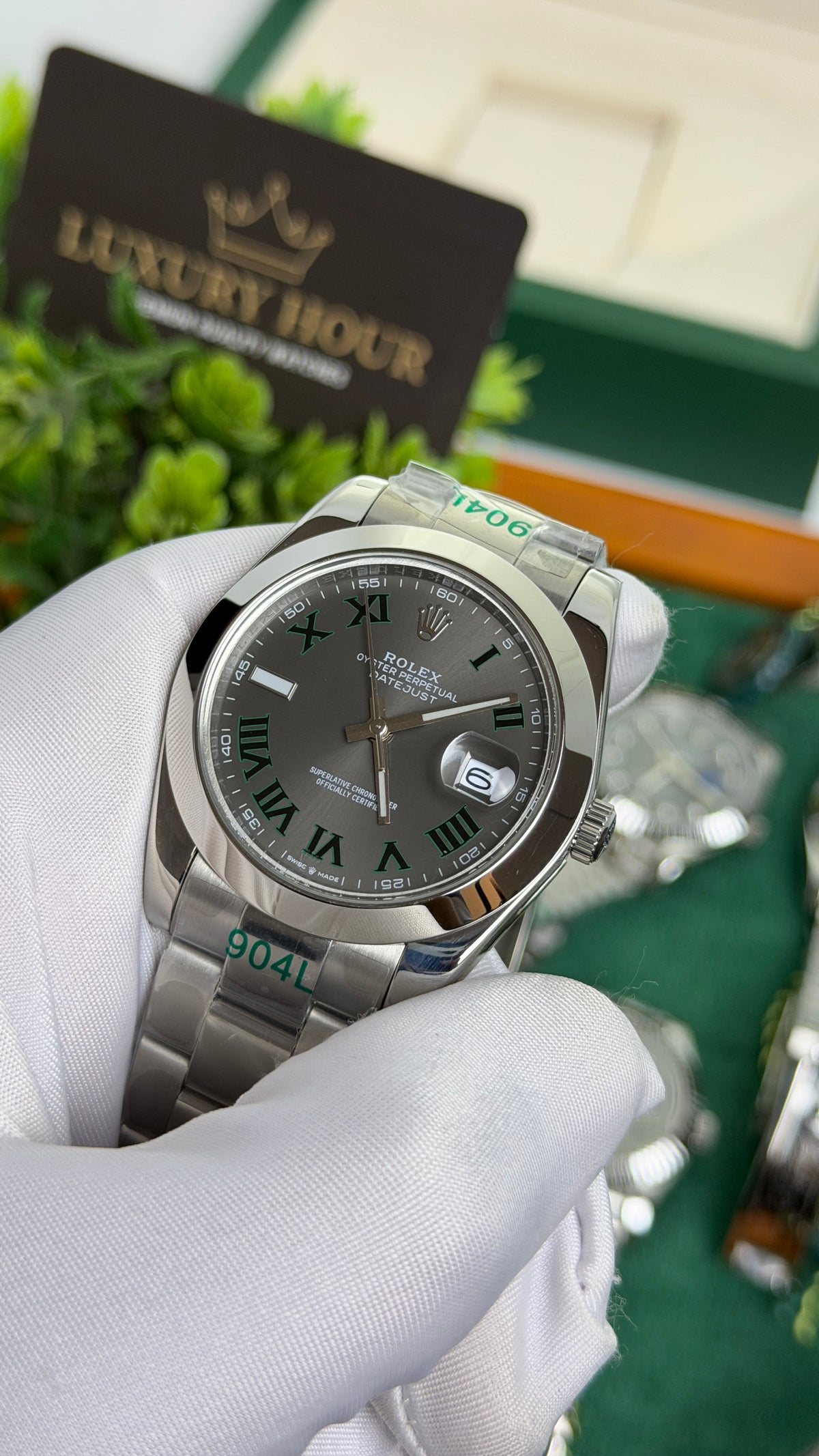 Silver with Grey Dial.
