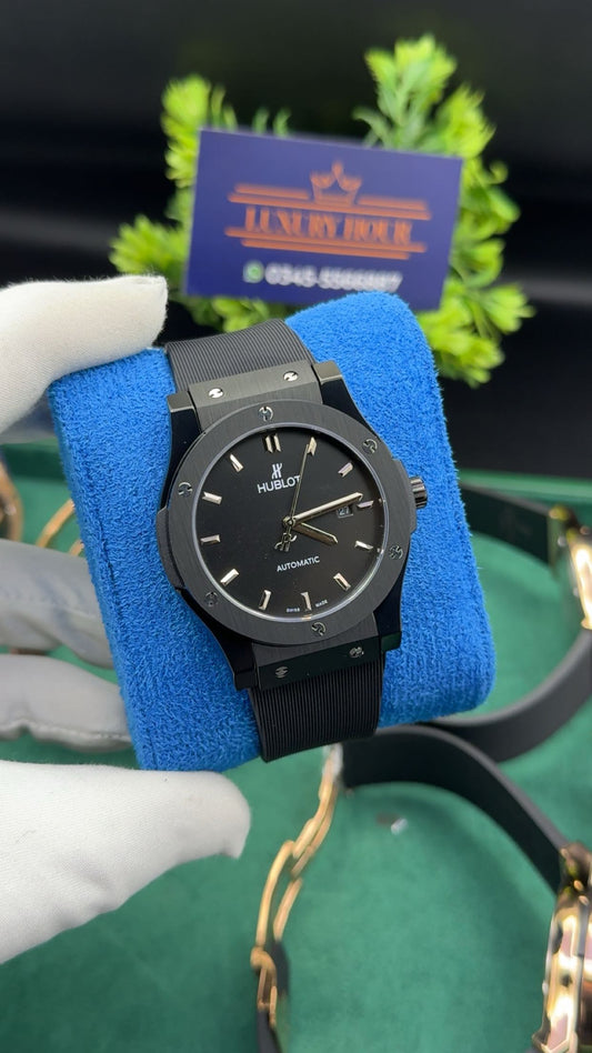Black with black dial