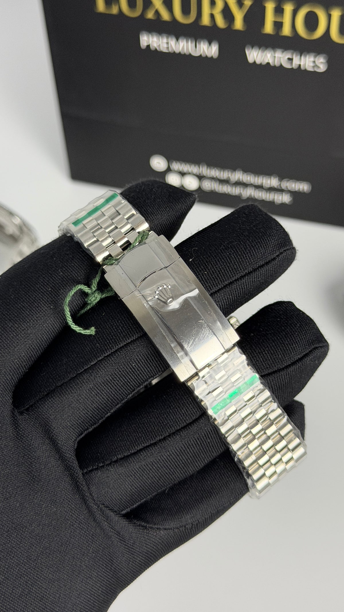 Silver with Blue dial