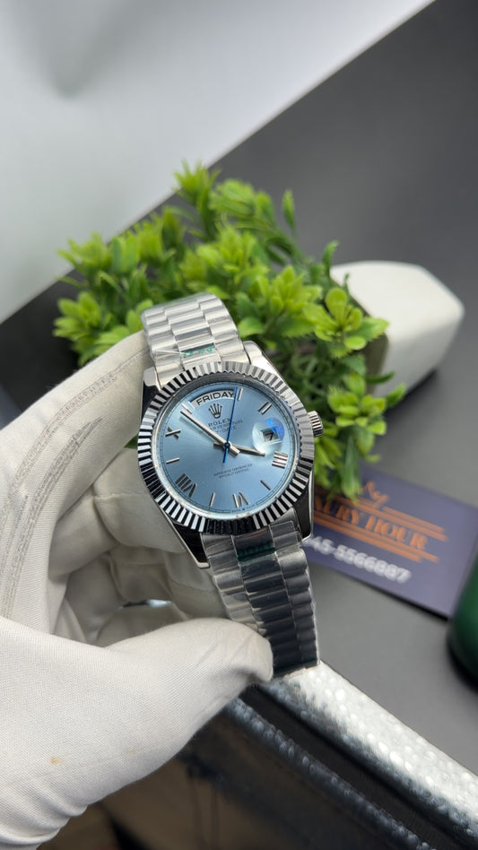 Silver with Aqua dial🔥