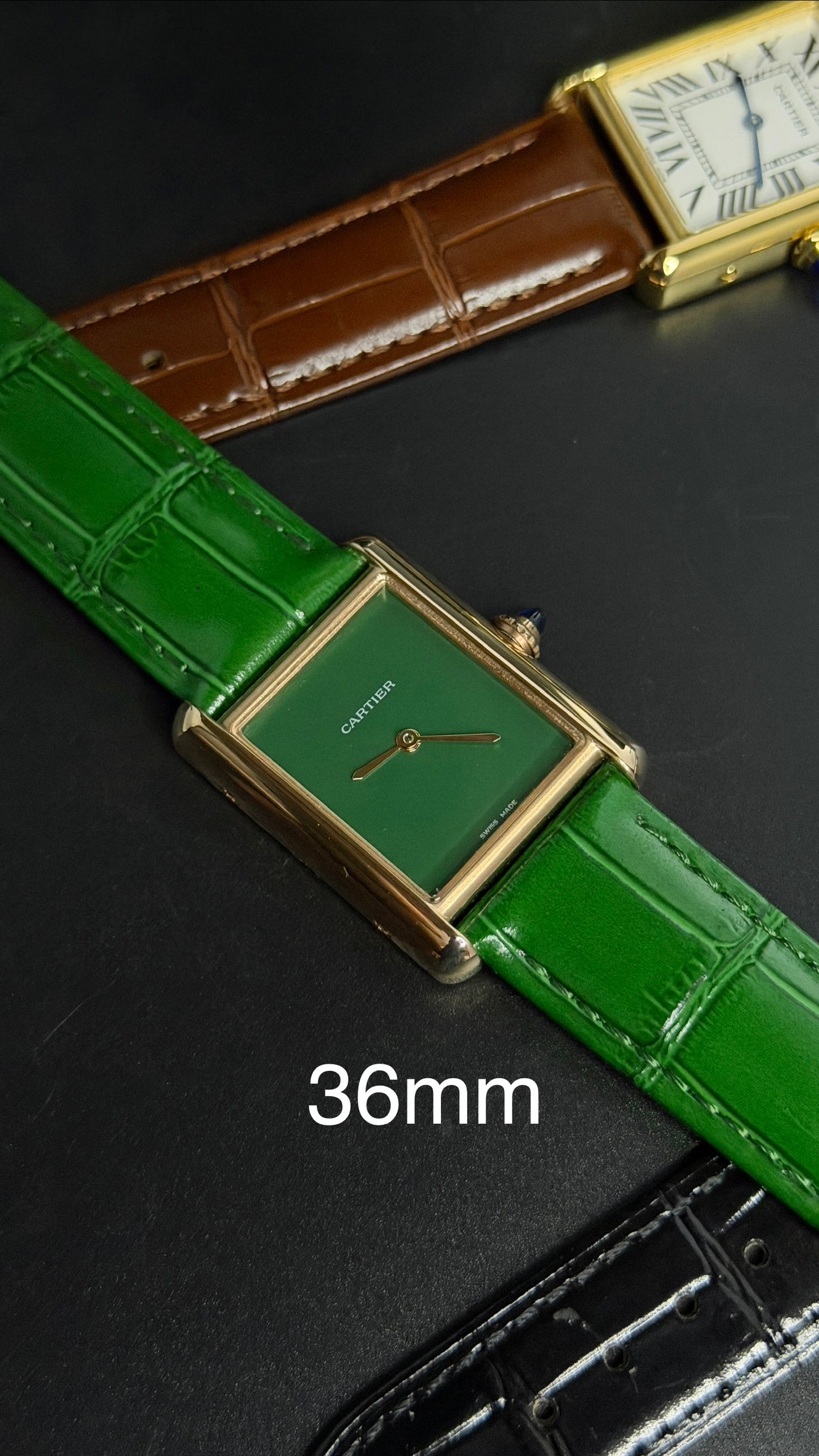 Rose Gold with Green Dial (M No:183)—36mm