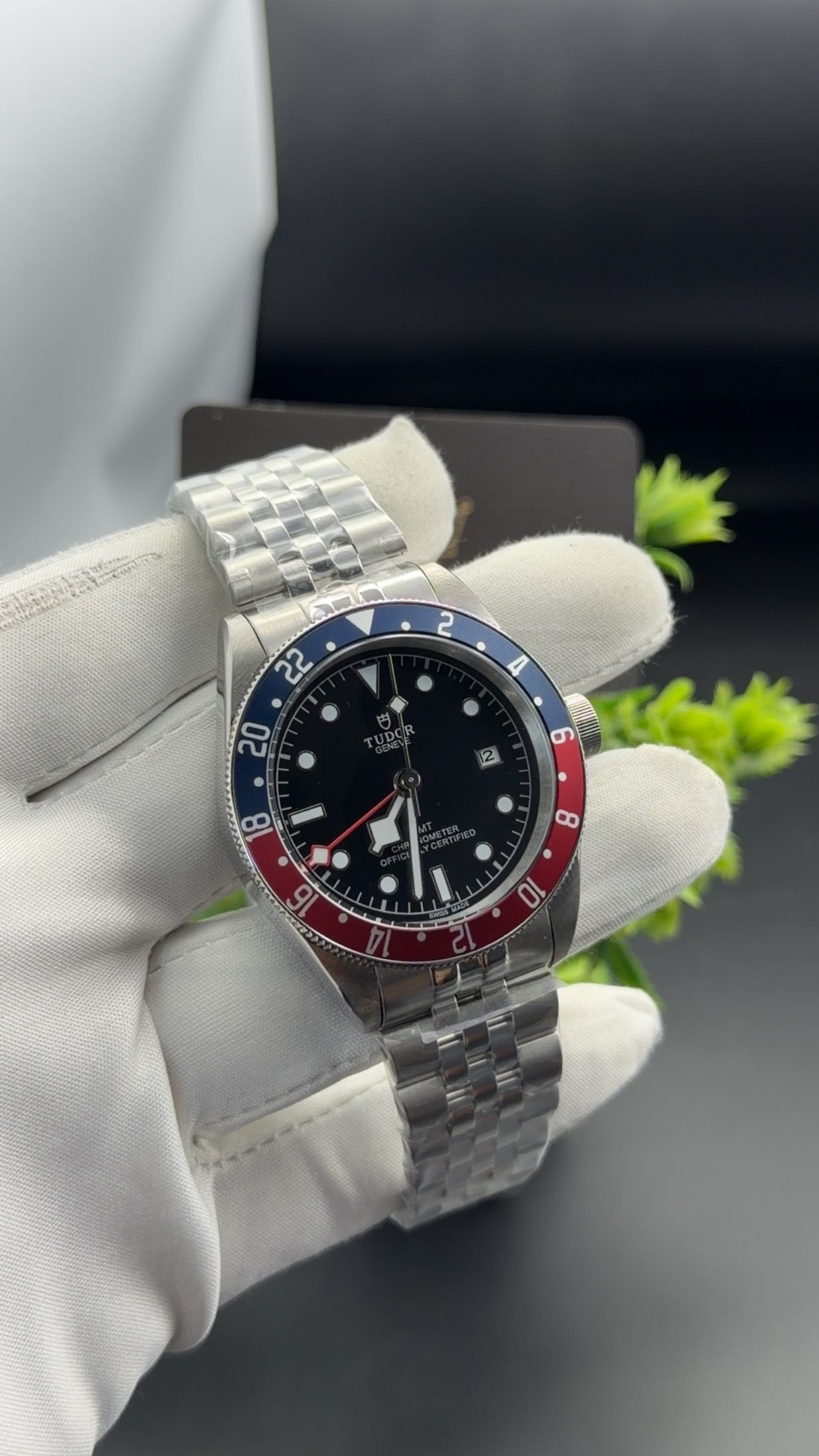 Silver with Black dial🔥