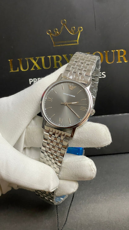 Silver with Grey Dial.