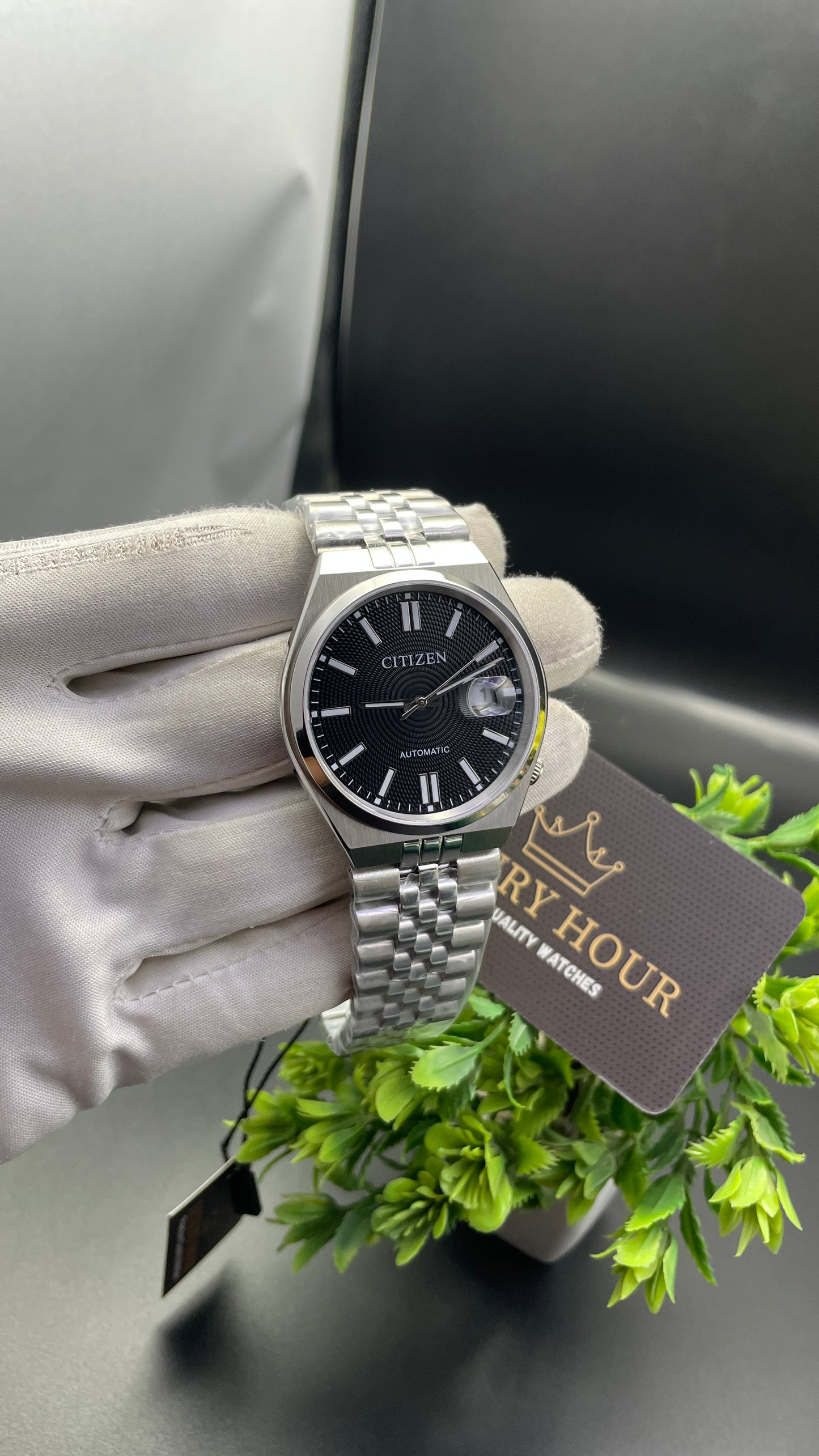 Silver with Black Dial🔥