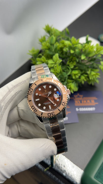 Rose Gold two tone with Chocolate dial🔥