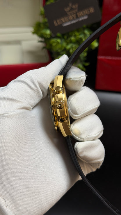 Yellow Gold with Olive Green Dial.
