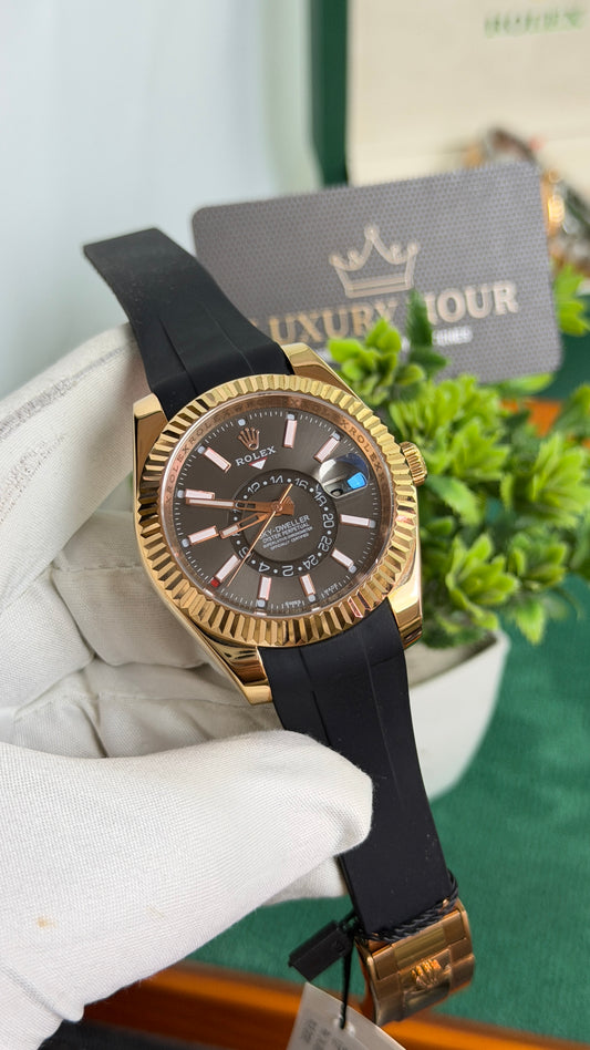 Rose Gold with Dark Grey Dial🔥
