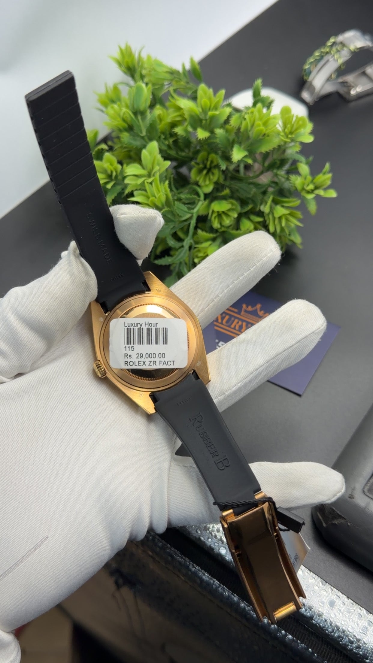 Rose Gold with Grey dial🔥