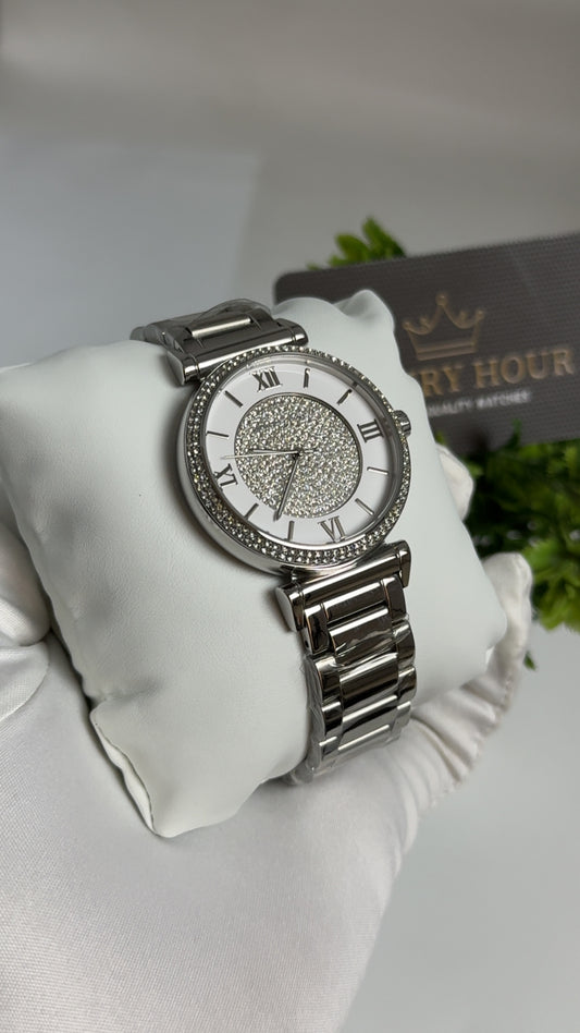 Silver with Diamond Dial.